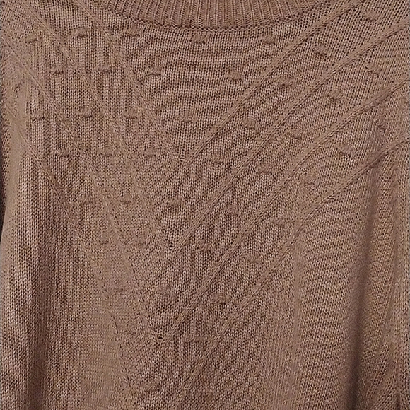 NWT Dusty Rose Balloon Sleeve Stitch Sweater Cozy Ophelia Roe 3X - Picture 4 of 8